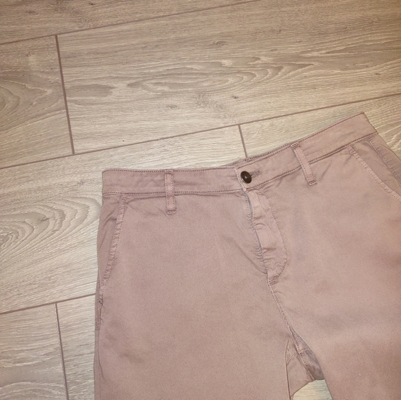 Caden cropped cotton blend twill slim legged pants - Picture 5 of 9